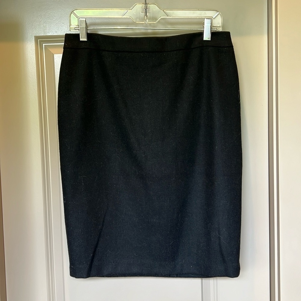 Willi Smith wool blend women’s pencil skirt, black, NWT, sz 6